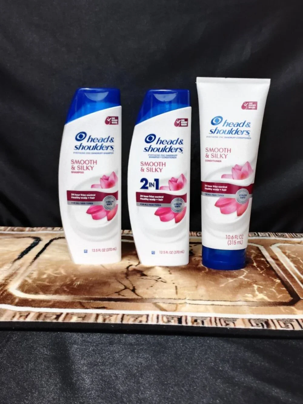 Head & Shoulders Smooth & Silky 2 in 1 & Dandruff Shampoo and Conditioner